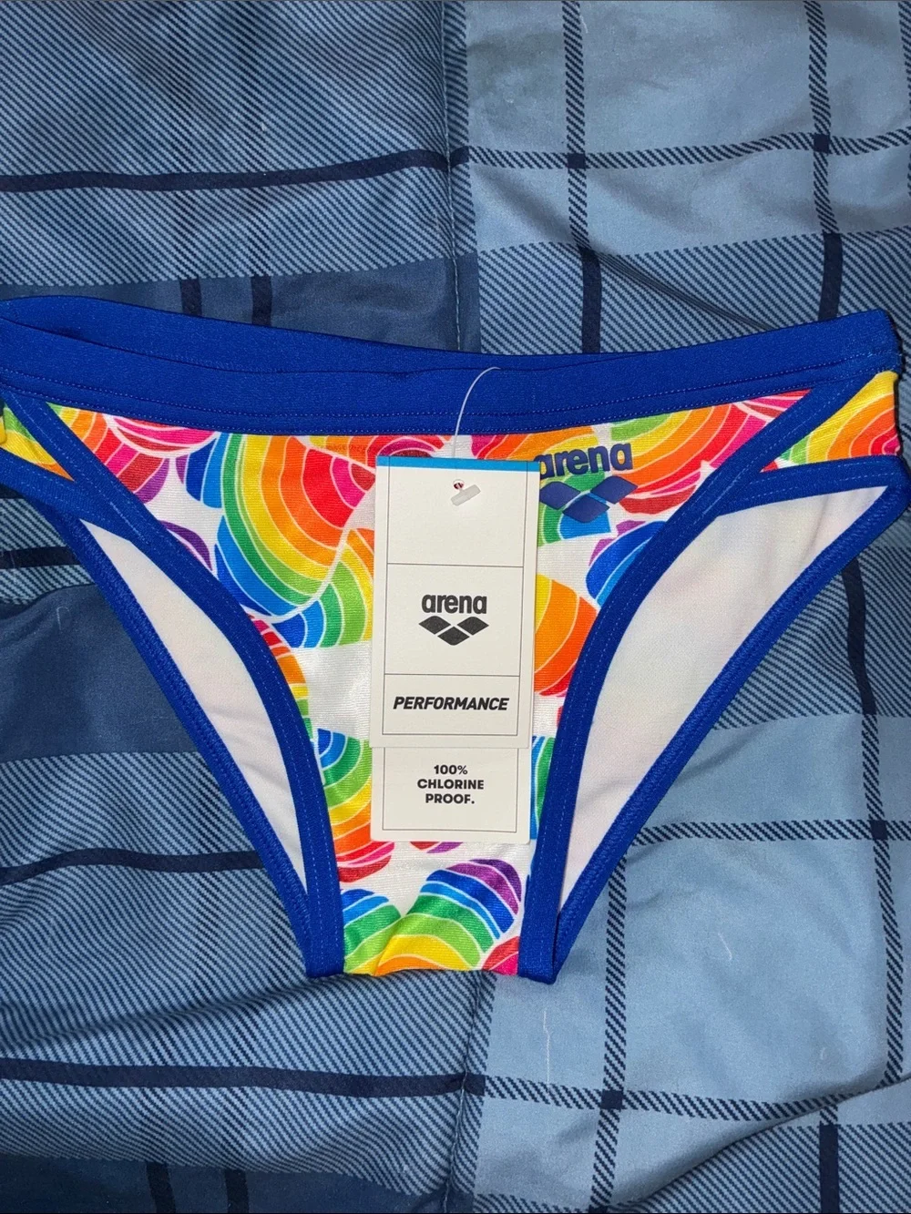 NWT Arena Performance Men's Pride Swim Brief Chlorine Resistant MaxLife USA 24